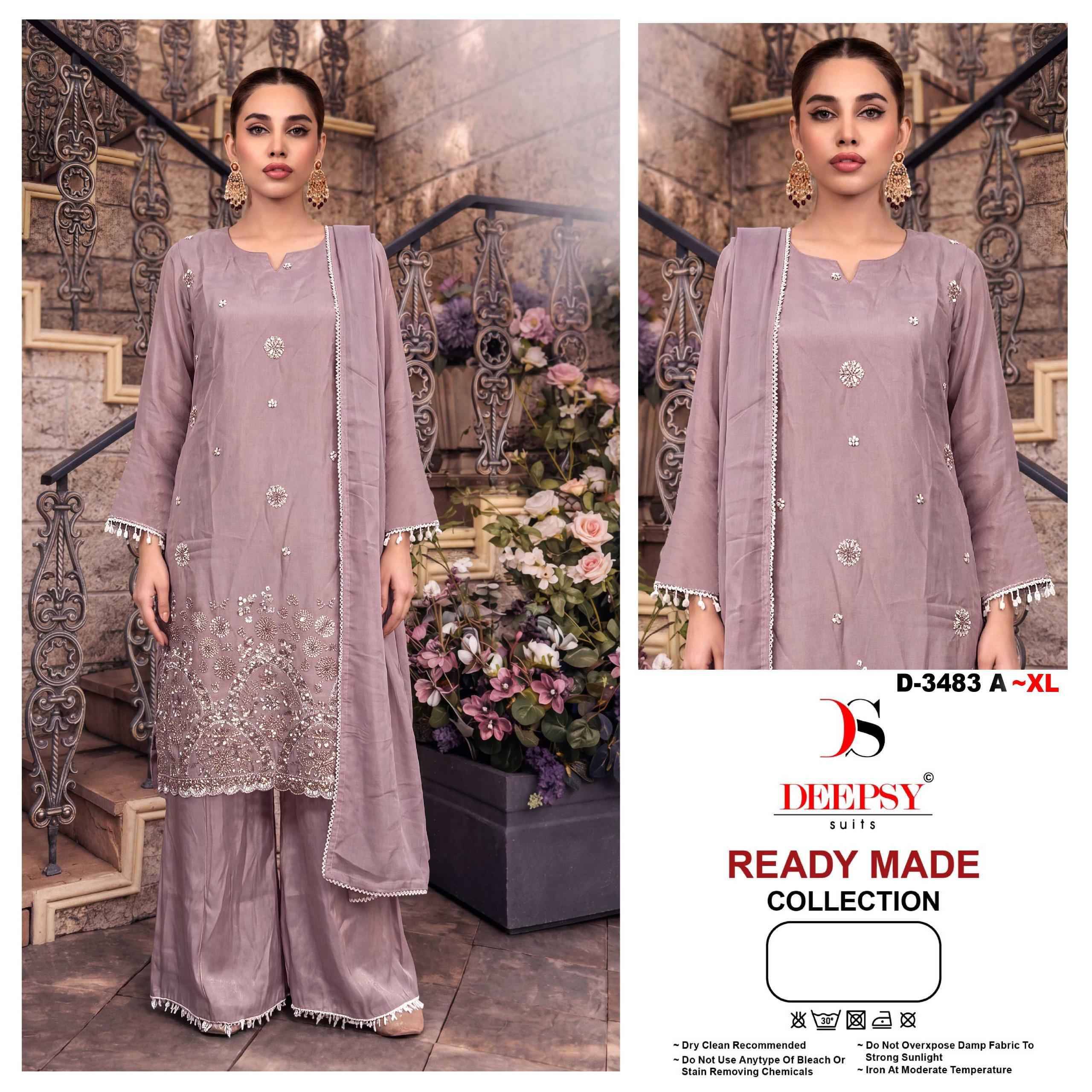 D-3483 By Deepsy Suits Pakistani Stylish Beautiful Colourful Printed & Embroidered Party Wear & Occasional Wear Pure cotton Dresses At Wholesale Price